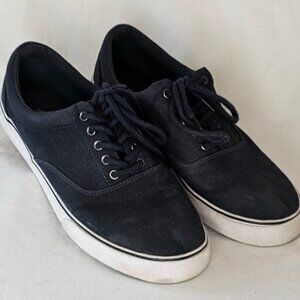 Goodfellow & Co. Loafer Boat Shoe Canvas Faux Leather Men's 10 Dark Navy